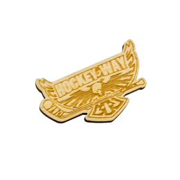 Значок деревянный