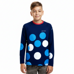 Футболка с полной запечаткой детская, модель с длинным рукавом, материал ложная сетка