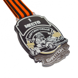 Медаль из акрила с пластиком 3-слойная (один слой пластика)