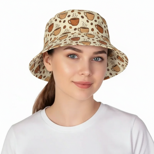 Панама с прошивкой из сатена с полной запечаткой