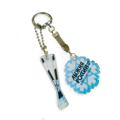 Брелок акриловый с двухсторонней цветной печатью