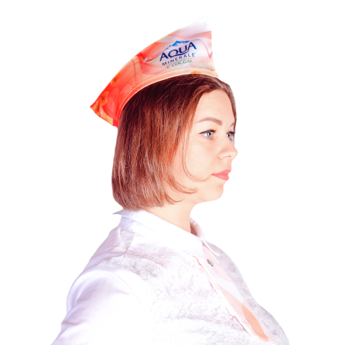 Пилотка стандартная с отворотом, с полной запечаткой