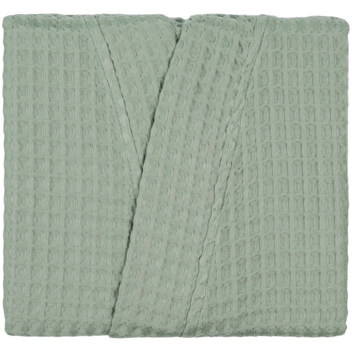 Халат вафельный женский Boho Kimono, зеленая мята