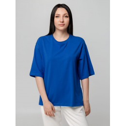 Футболка унисекс оверсайз Street Vibes, ярко-синяя