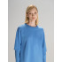 Футболка оверсайз с двойным рукавом Kosmos, синяя Футболка оверсайз с двойным рукавом Kosmos, синяя