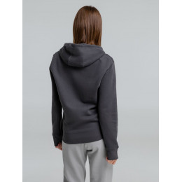 Толстовка на молнии с капюшоном унисекс King, темно-серая