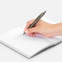 Ручка шариковая Bright Spark, серый металлик