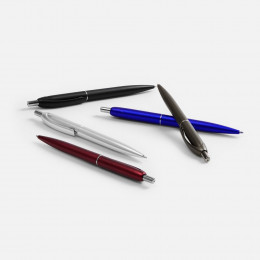 Ручка шариковая Bright Spark, красный металлик