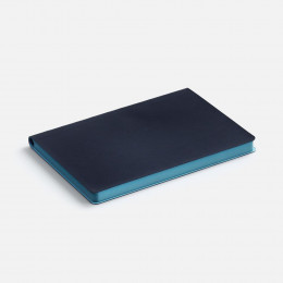 Ежедневник Doppio, недатированный, синий с голубым