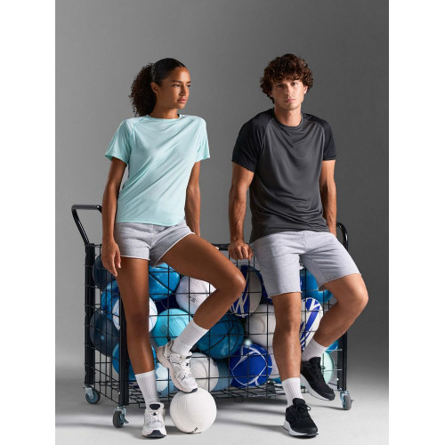 Футболка спортивная унисекс Vortex, ярко-бирюзовая