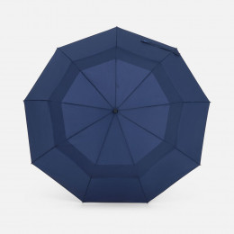 Складной зонт Dome Double с двойным куполом, темно-синий