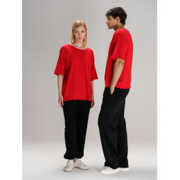 Футболка оверсайз унисекс Vozduh, красная