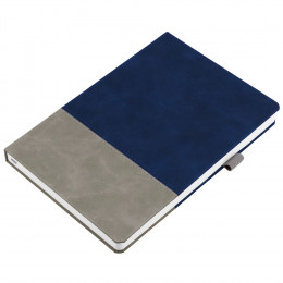 Ежедневник Horizon, недатированный, серый с синим