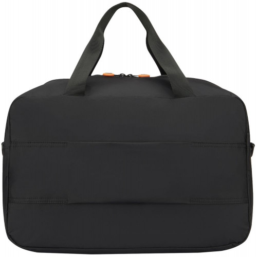 Сумка дорожная Compact Neon, черная с оранжевым
