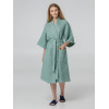 Халат вафельный женский Boho Kimono, зеленая мята