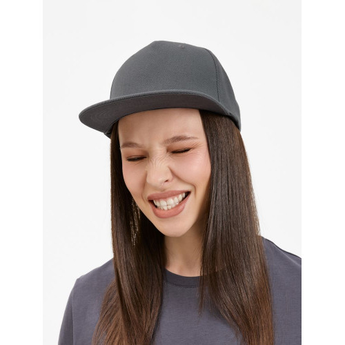 Бейсболка Epicore с прямым козырьком, серая