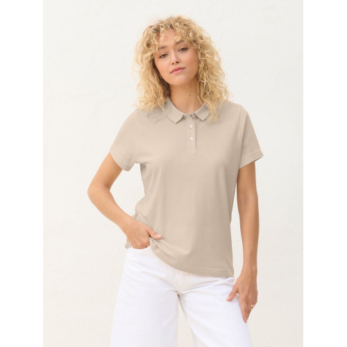 Рубашка поло женская Pulse Women, бежевая (льняная)