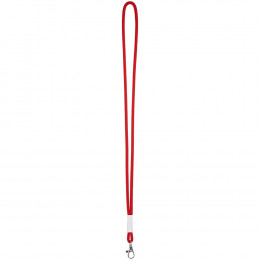Шнурок для бейджа Tube Metal, красный