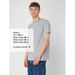 Футболка унисекс T-Bolka 160, серый меланж