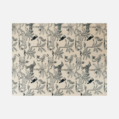 Плед Savanna, белый с синим