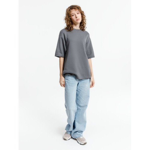 Джемпер с коротким рукавом Siluetti Volumica, серый