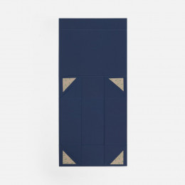 Коробка складная Quadra Fold, темно-синяя