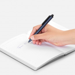 Ручка шариковая Informa, металлик, темно-синяя