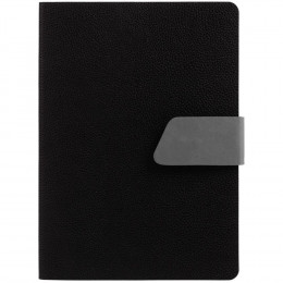 Ежедневник Boom, недатированный, черный с серым