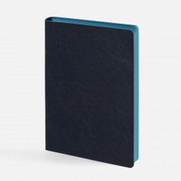 Ежедневник Doppio, недатированный, синий с голубым