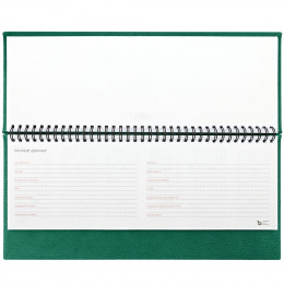 Планинг Sagrin, датированный, зеленый