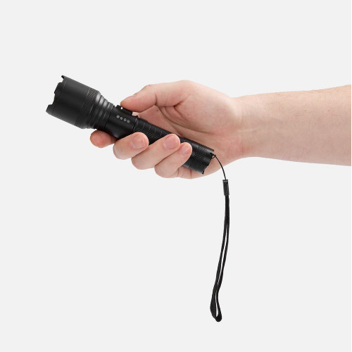 Фонарь аккумуляторный с фокусировкой луча FarSee, черный