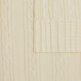 Плед Remitti, белый (молочный)