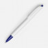 Ручка шариковая Tick, белая с синим Ручка шариковая Tick, белая с синим