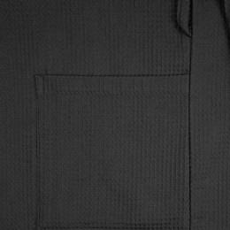 Халат вафельный Kimono, черный