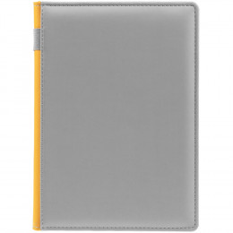 Ежедневник Spain Shall на заказ, недатированный, серый с желтым