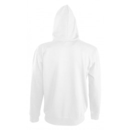 Толстовка мужская на молнии Soul Men 290 с контрастным капюшоном, белая
