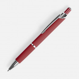 Ручка шариковая Chromos Soft Touch, красная