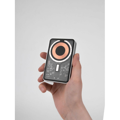 Магнитный беспроводной аккумулятор Cooper Ergo 5000 мАч, серебристый