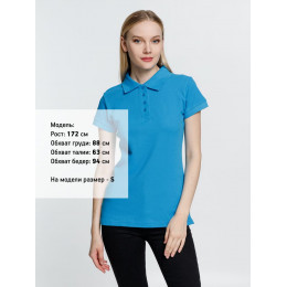 Рубашка поло женская Virma Premium Lady, бирюзовая