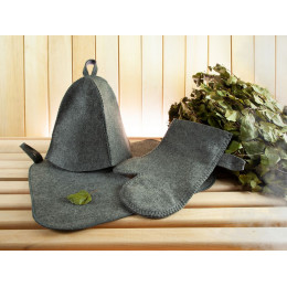 Банная рукавица Heat Off, серая