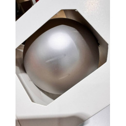 Оформительский шар Finery, 8 см, матовый серебристый