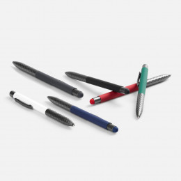 Ручка шариковая Digit Soft Touch со стилусом, синяя