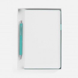 Набор White Shall, бело-бирюзовый