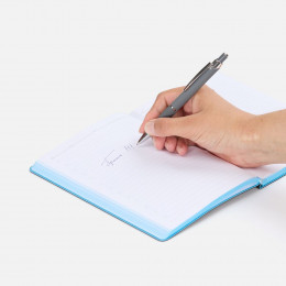 Ручка шариковая Chromos Soft Touch, серая