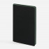 Ежедневник Trait, недатированный, черный с зеленым