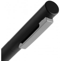 Ручка шариковая Inkolor, черная с серым