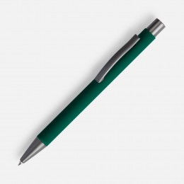 Ручка шариковая Atento Soft Touch, зеленая