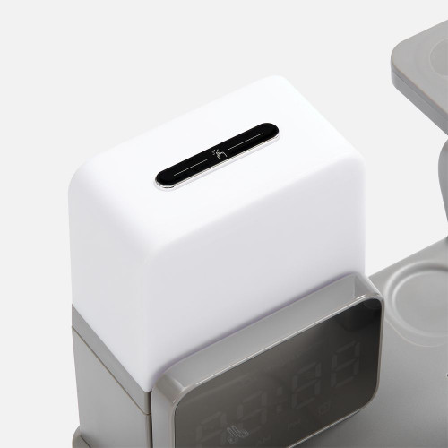 Зарядная станция с электронными часами и подсветкой Large Charge ver.3, серая