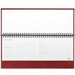 Планинг Sagrin, датированный, красный