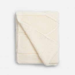 Плед Curve Verve, молочно-белый